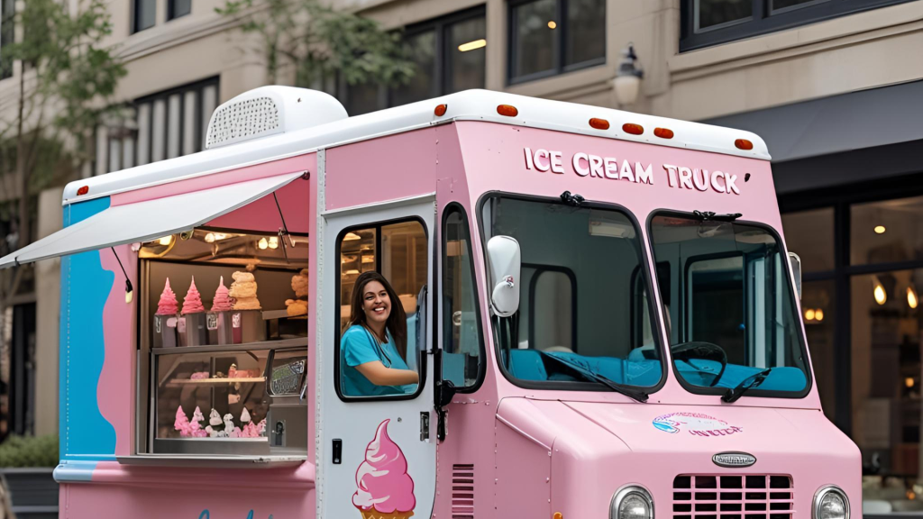 ice cream truck near me, mobile ice cream catering, soft serve truck, event ice cream truck, nostalgic ice cream, ice cream truck rental, frozen treat truck, GTA ice cream truck.